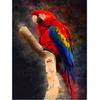 5D DIY Diamond Painting Cross Stitch Full Round Drill Coloured Parrot Diamond Embroidery