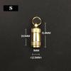 Outdoor Accessory Tablet Container Brass Keychain Holder Pill  Bottle Pill Case Pill Storage Box