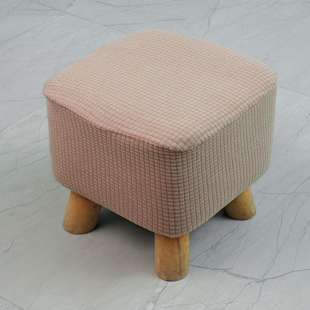 Утолщенный эластичный чехол для квадратного табурета