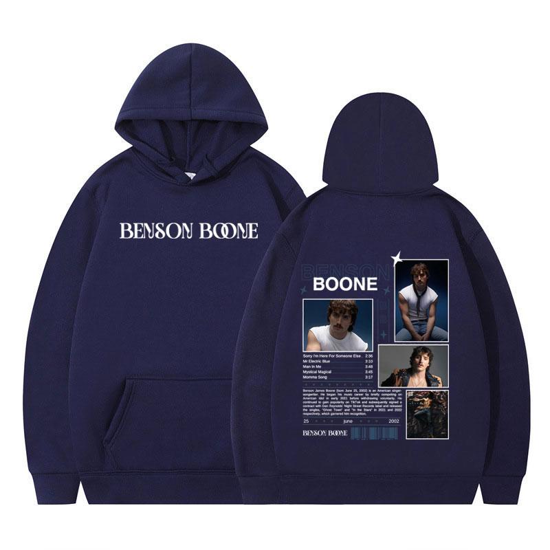 Худи Benson Boone American Heart Tour Горячая Распродажа 2025 Мужские Женские Флисовые Свитшоты С Длинным Рукавом Хип-хоп Свободный Повседневный Пуловер