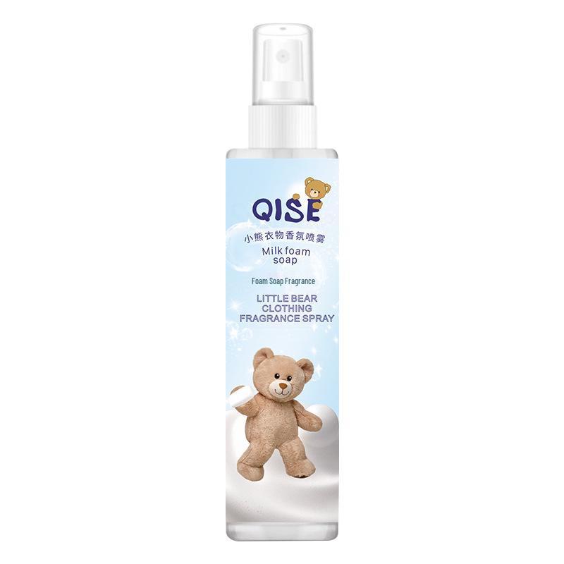 QISE Little Bear Clothing Deodorant Spray - Long-lasting Fresh Scent, Portable & Faux Body Aroma.