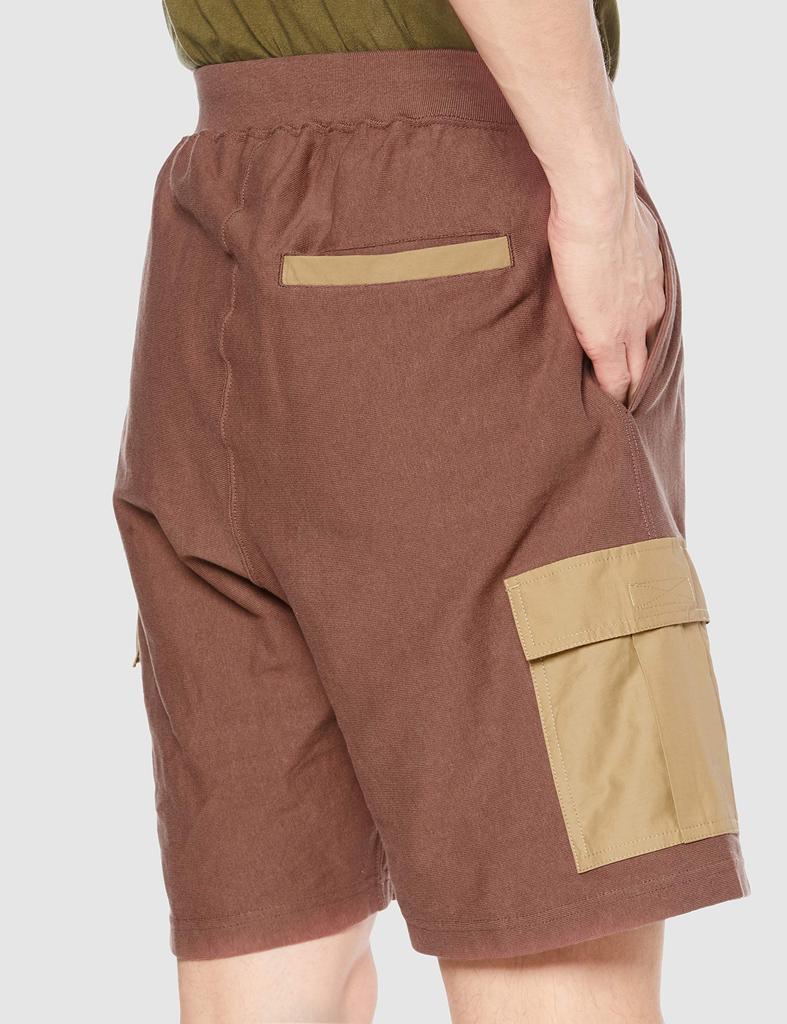 Полуфлисовый карго Reverse Weave Cargo L [Champion] шорты, брюки, спортивные штаны, брюки, карман 9,4 унции, (р) Шорты, C3-T510, Мужские, Коричневый,