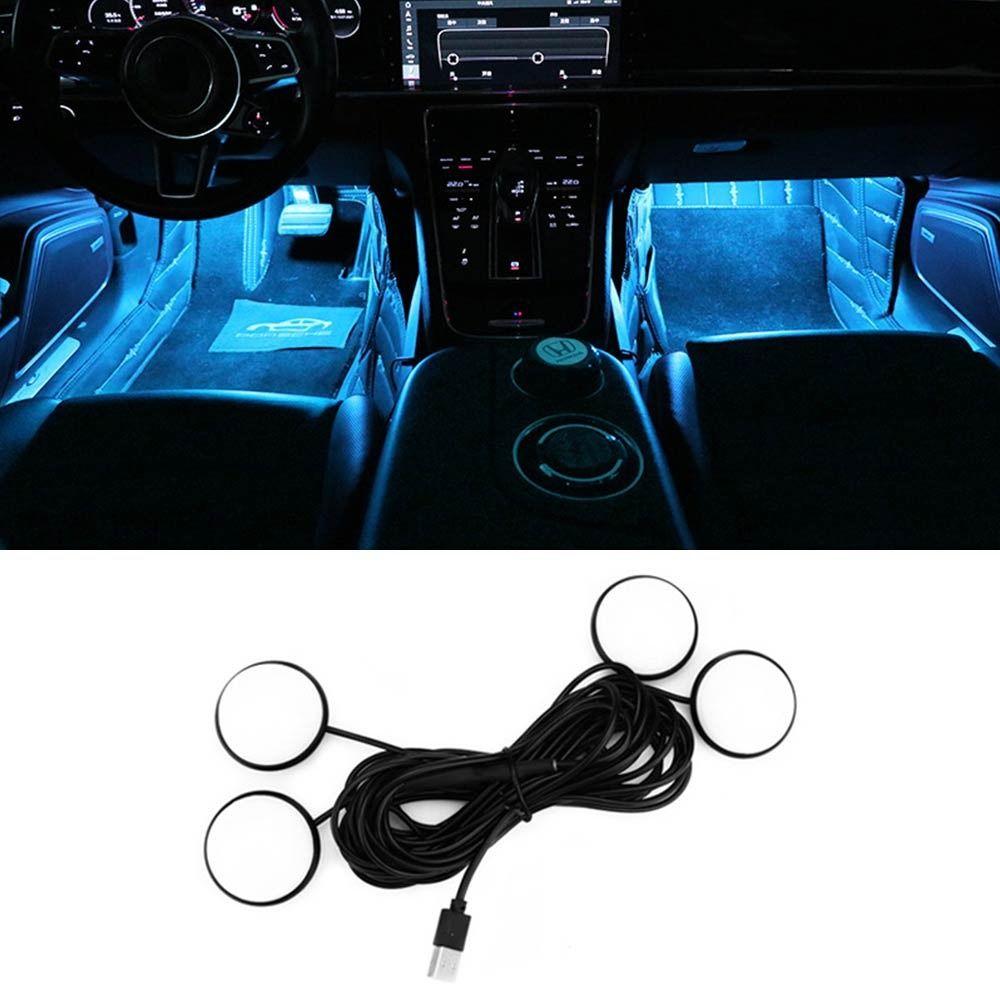 One with Four Atmosphere Lamp Auto Interior LED Foot Lights Universal Night Lamp Car