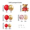 126PCS Golden and Red Metallic Balloons Arch Kit for Birthday Wedding Anniversary Valentine's Day New Year Celebr