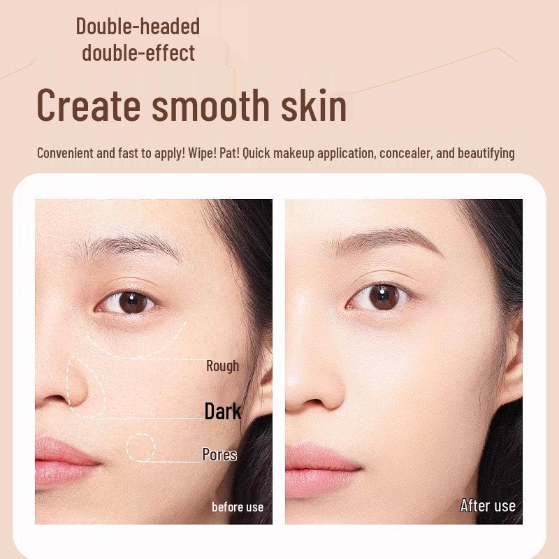 BRH Идеальный Стиратель Стойкая Сияющая Тональная Основа-Стик с Не Смазывающимся BB Кремом и Портативной Кистью для Тональной Основы