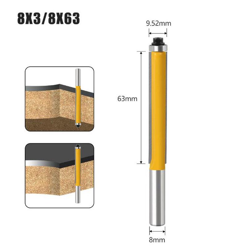 Фреза с хвостовиком 8 мм, фреза для фрезерования заподлицо, фреза для фрезы Madera, карбидная фреза для тупиа де Мадейра