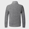 Luxury Men's Stand-Up Collar Knit Zipper Cardigan Sweater