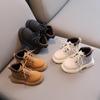 Kids' British-style Lace-Up Martin Boots for Autumn and Winter Fashion. Soft-soled and Single Boots for Boys and Girls.