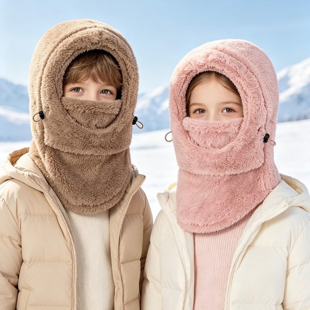 Thick Warm Winter Balaclava Hat Neck Warmer Full Face Cover Soft Children's Hats