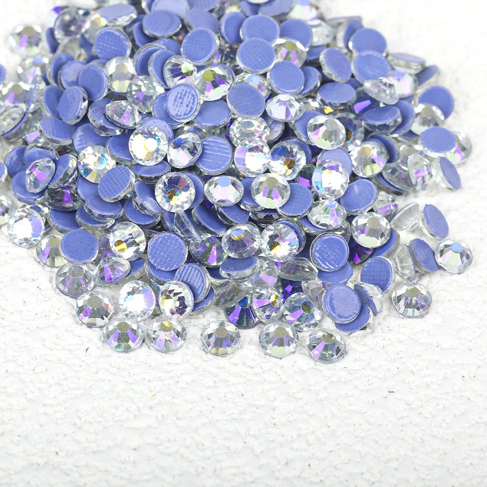 Wei Chen, Guomao A Decoration Color Plated Glue Bottom Rhinestone Mobile Phone Case Diy Nail Art Beauty Glass Jewelry Accessories