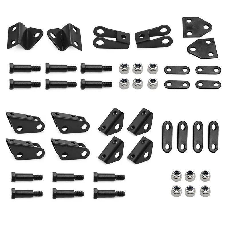 Set of Aluminum Alloy Front and Rear Suspension Hanger Brackets for TAMIYA 1/14 Tractor Truck Model Cars Modification Parts