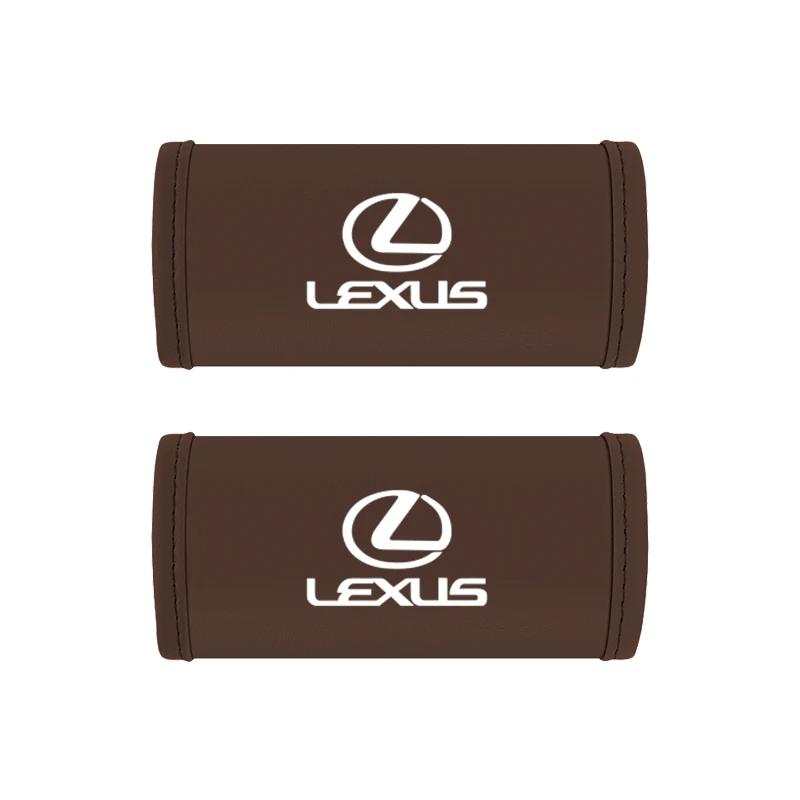 THQP1 2Pc Car Anti Slip Pull Glove Car Interior Leather Handle Protector Cover For Lexus GS300 LS RX300 IS250 RX IS350 IS200 UX250h UX