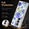 Ретро Листья Цветы Чехол Для Samsung Z Fold 8 Ultra 7 6 5 Гибридный 3-в-1 Кожаная Накладка С Покрытием Складной Чехол Для Телефона Для Galaxy Z Fold8 Fold7 Fold6