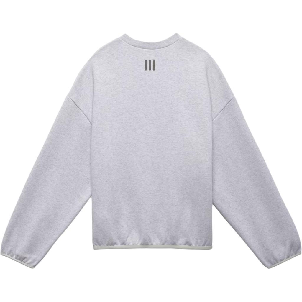adidas x Fear of God Athletics Fleece Crewneck Sweatshirt Asia Sizing 'Light Grey Heather' Men's JZ7368