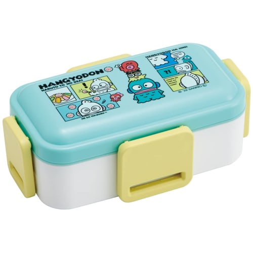 Skater Bento Box 2 Tiers 600ml for Women Antibacterial Fluffy Dome Lid Made In Japan Sanrio Hangyodon Comic PFLW4AG
