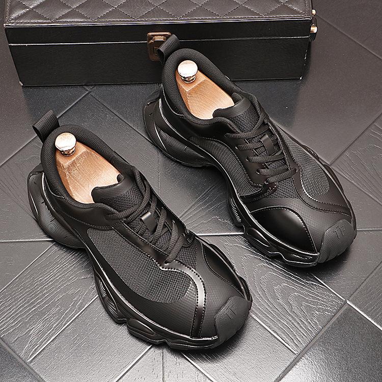 Обувь Paris Daddy 2025 года, новые летние дышащие сверхлегкие спортивные туфли, модная брендовая обувь с толстой подошвой, увеличивающая рост, повседневная обувь