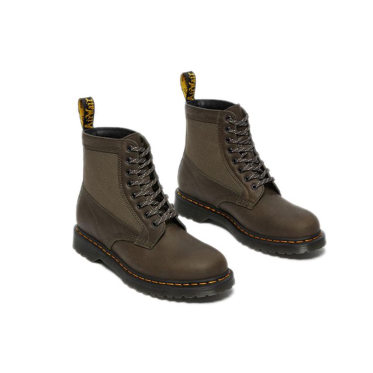 Dr. Martens Унисекс 1460 Панельные кожаные ботинки на шнуровке Серые 26912481