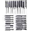 Rat Tail Comb Styling Comb Plastic Anti Static Heat Resistant Tail Comb for All Hair Types Fine Tooth Tail Comb for Men and Wome