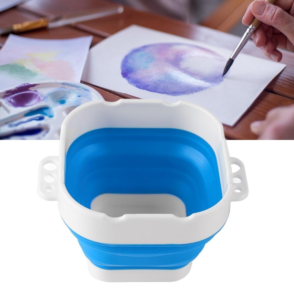 Collapsible Fold Portable Paint Washing Bucket Art Brush Rinse Cup Gouache Painting