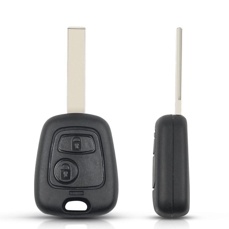 KEYYOU With Battery Car Remote Key 2 Buttons 433mhz ID46 For Peugeot 106 107 206 306 307 207 407 Associa For Citroen C1 C2 C3 C4