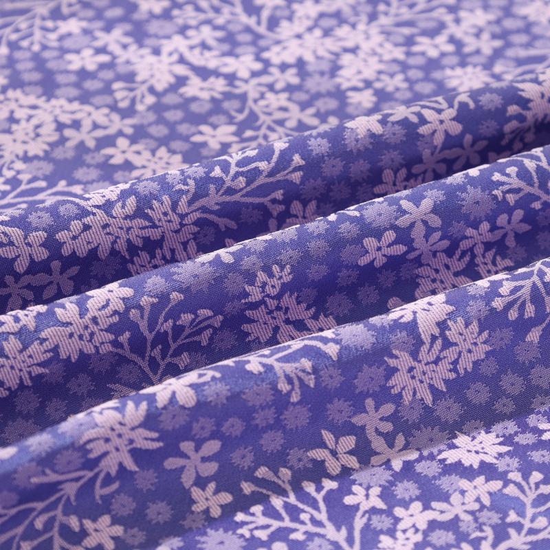 Dark pattern butterfly flower small fresh jacquard fabric imitation acetate Tencel women's cheongsam dress boy Loaded with jacqu