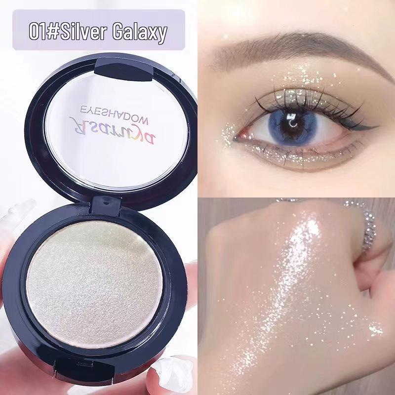 Shimmer Eyeshadow: Синий, Зеленый, Фиолетовый, Черный, Белый, Красный, Золотой - Идеально для сценического макияжа