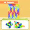 Magic Rule Snake Colored Puzzle Toy - Transformable Multi-color Magic Cube Educational Decompression Fidget Toys for Kids
