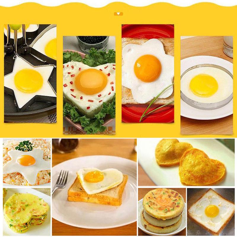 Stainless Steel Fried Egg Shape Pancake Mould Mold Kitchen Cooking Tools