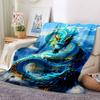 1pc Dragon Fantasy Artwork Blanket - Perfect Gift for Birthdays, Christmas & Halloween- Soft, Warm & Versatile yy250909202