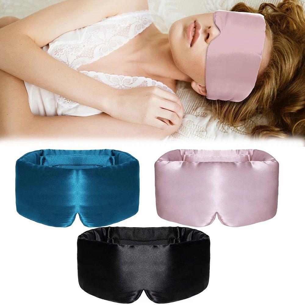 Soft Blocking Light Eyemask Silk Eyeshade Patch New Sleeping Mask Eyepatch for Travel & Nap
