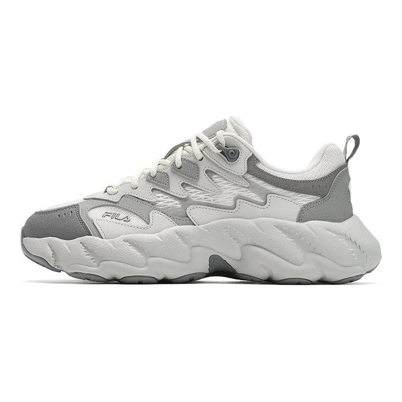 Fila Fern2 Обувь Fern Ретро Мода Универсальная Удобная Простая Износостойкая Низкая Повседневная Обувь Мужская Повседневная Обувь Бело-Серый F12M511101FCW