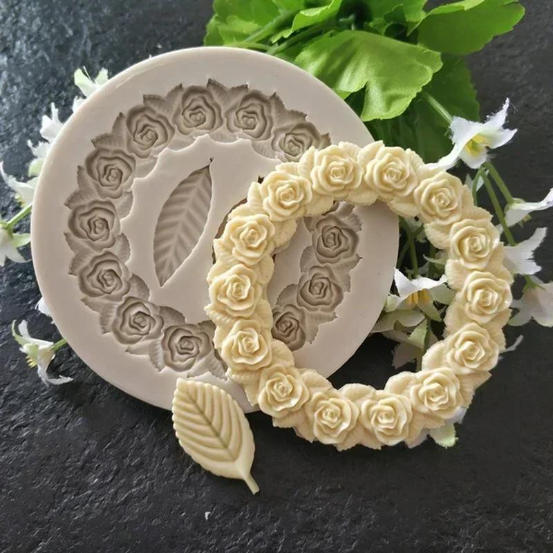 Креативная форма ручной работы Лист Силиконовая форма Аксессуары для украшения торта Форма для шоколада Лист Гирлянды Силиконовая форма для торта Инструменты