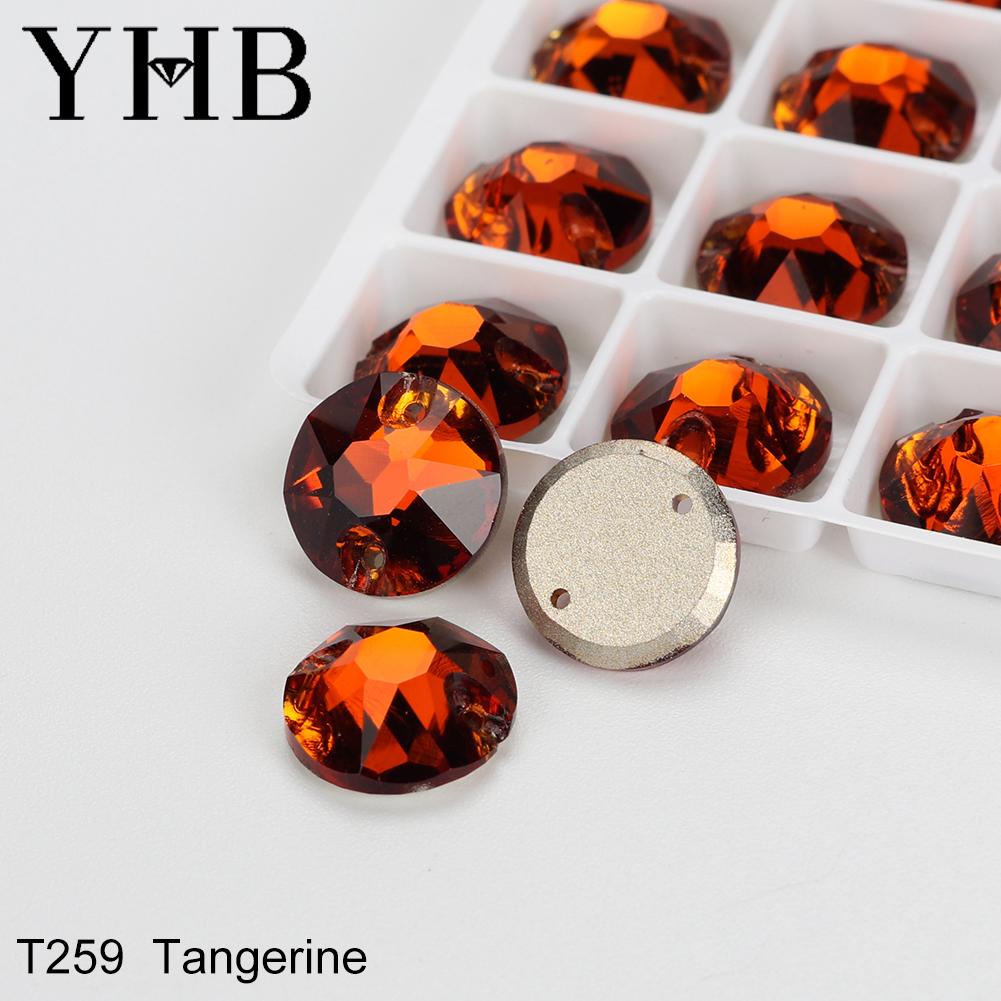 YHB Высшее качество XIRIUS Стекло Кристалл AB Лунный Свет Швейные Камни Плоская спинка Пришиваемые Стразы Для Одежды Одежды Сумок