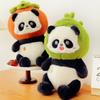 Cartoon Persimmon Panda Plush Toy Children's Comfort Pillow Bamboo Shoot Panda Zoo Souvenir Ornaments