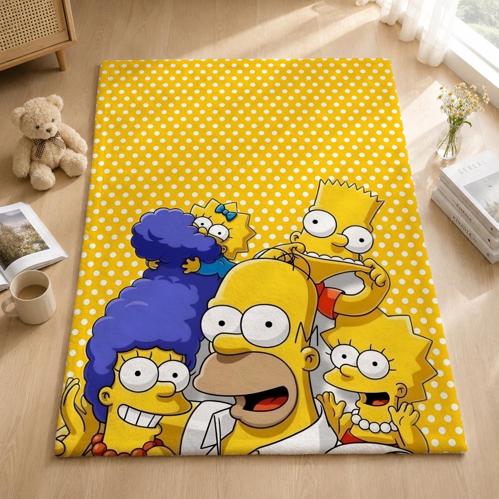 Мультяшное одеяло The Simpsons Мягкое теплое фланелевое одеяло Постельное белье для кровати Гостиной Домашнего дивана