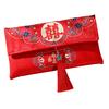 Красный конверт, нежная ткань большой вместимости, художественный дизайн с кисточками, свадебный счастливый карман в китайском стиле для друзей