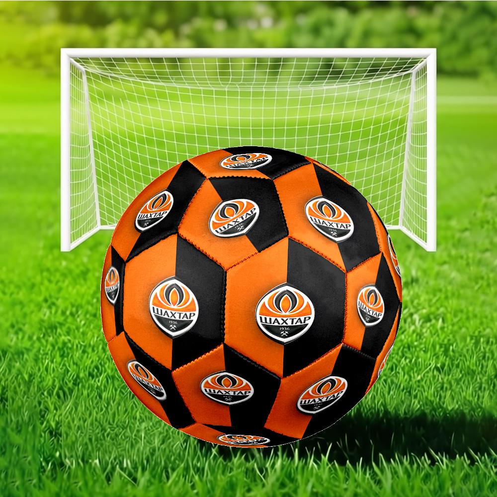 Shakhtar Donetsk Crest Design Size 5 Soccer Ball, Suitable for Training and Matches, High-Elasticity, Wear-Resistant Material Gift for Fan