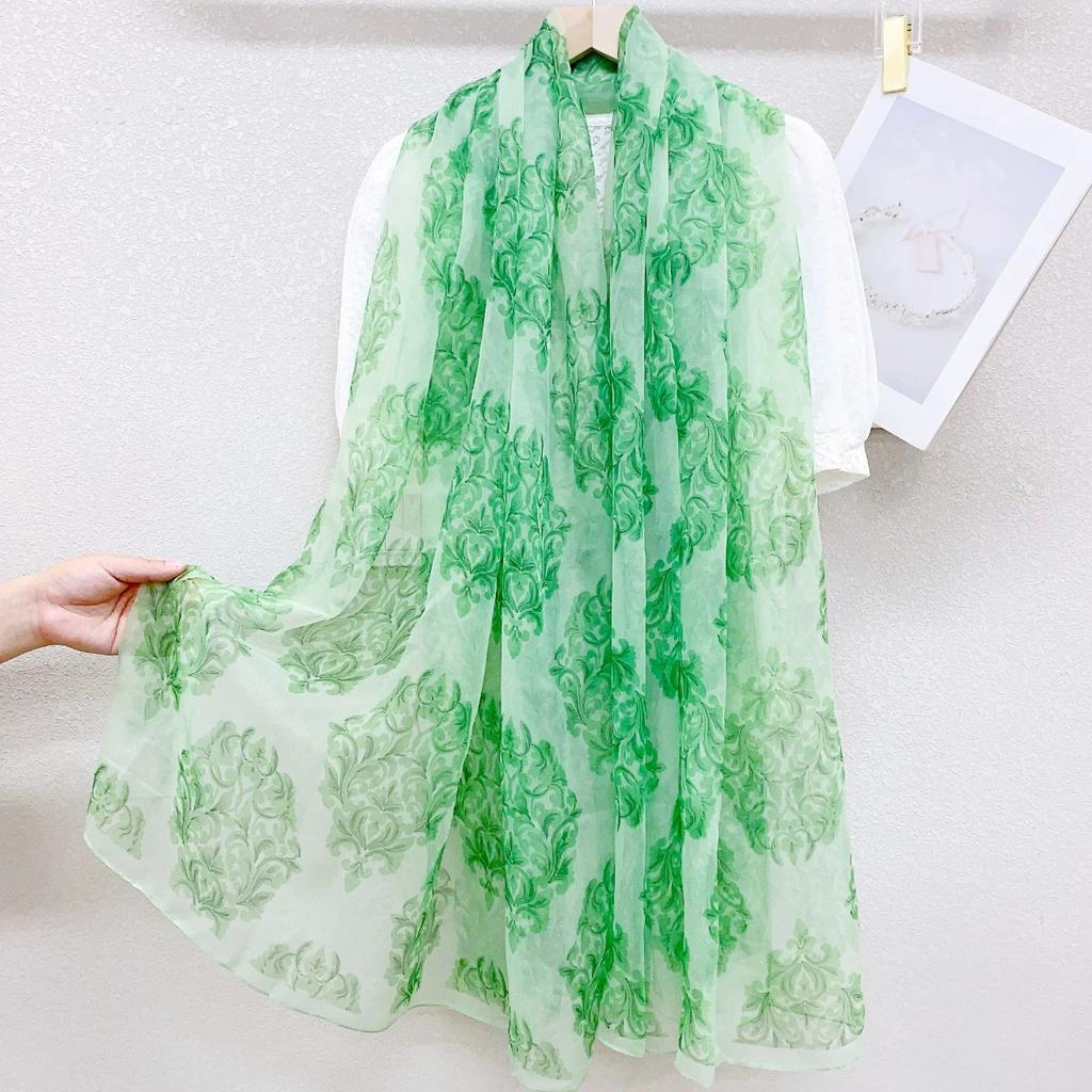 Шелковый шарф Модный дизайн Шейный Фуляр Женская Повязка на голову Роскошный Хиджаб Женский Теплый Пашмина Шарфы Эшарп Шаль Большая Накидка