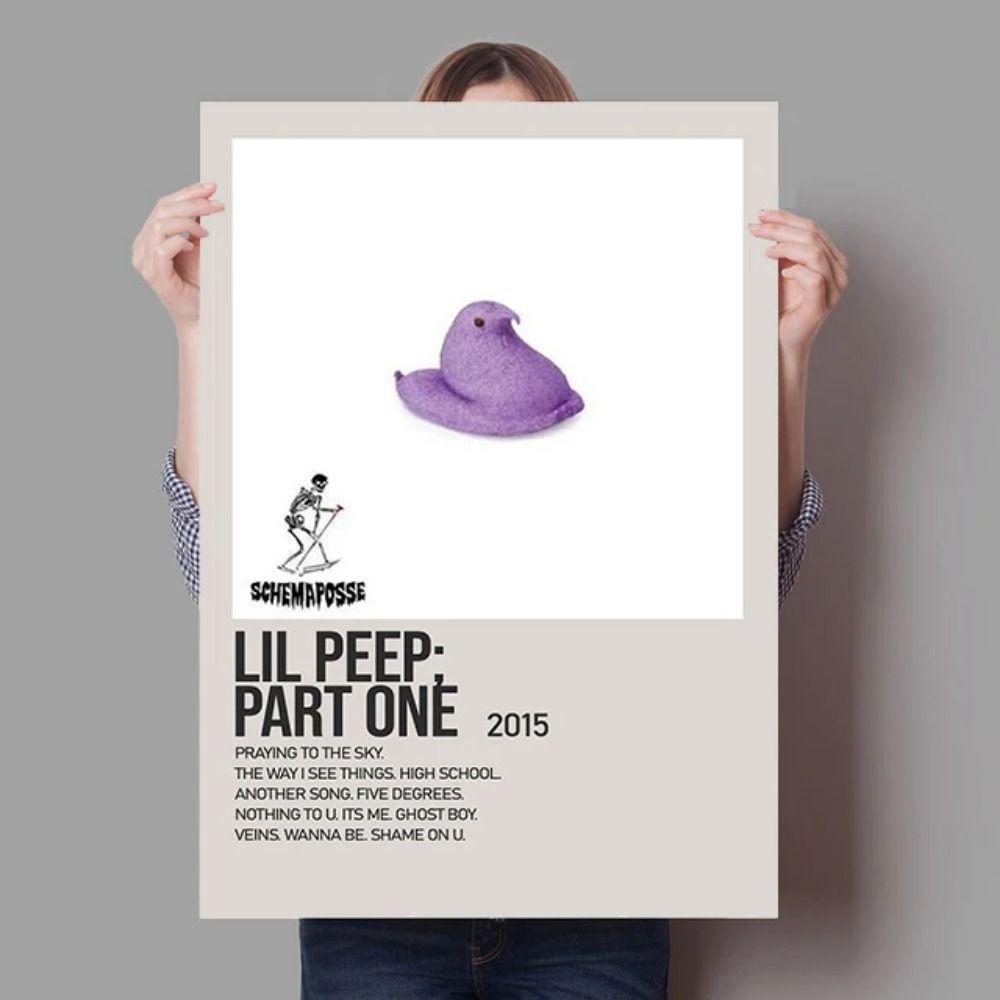 Металлическая табличка Lil Peep Хип-хоп исполнитель для комнаты подростка Музыкального пространства Декор