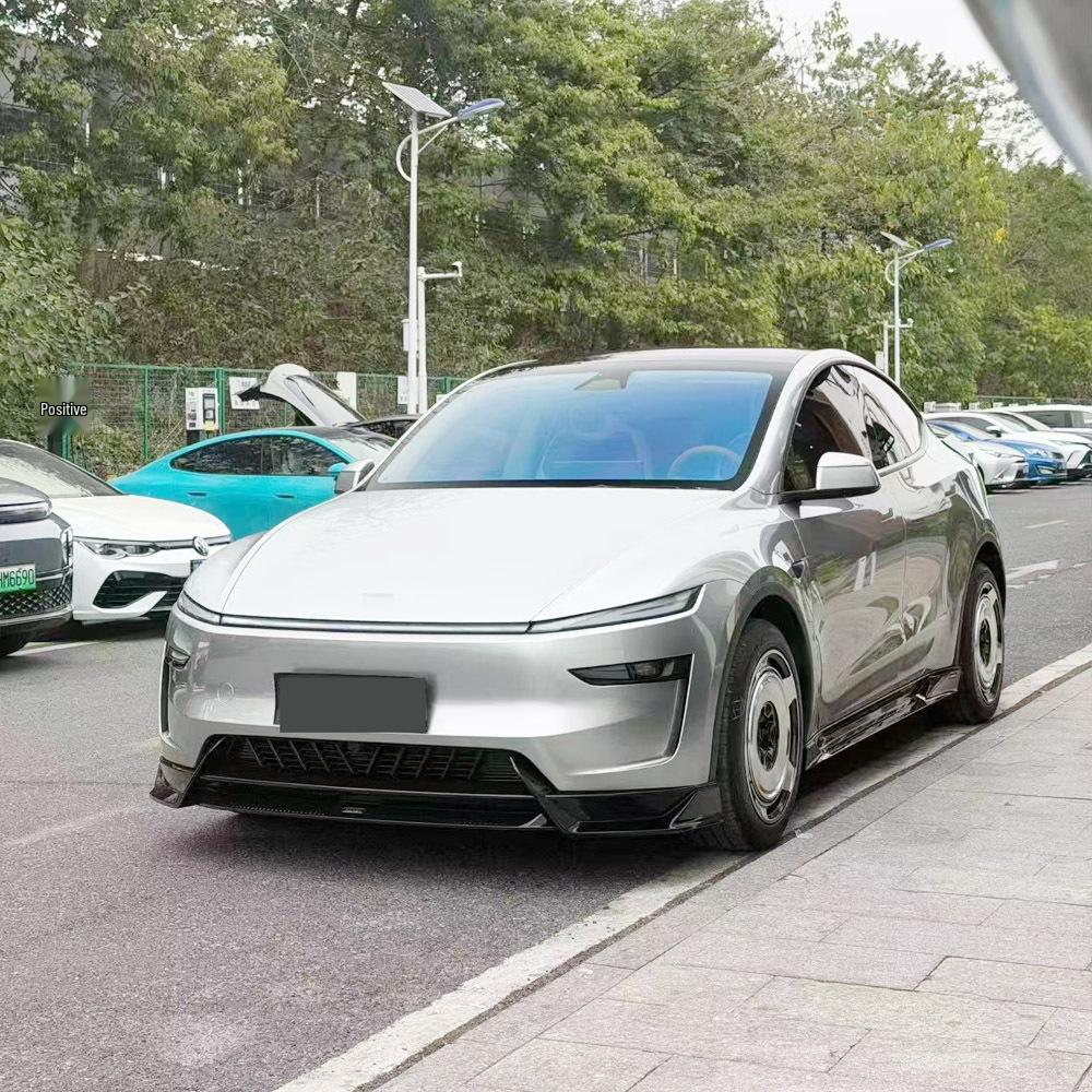 Передний сплиттер-спойлер на бампер для Tesla Model Y 2024+ (рестайлинг) от YOFER