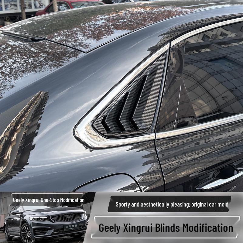 Декоративная наклейка «Жабры акулы» для заднего треугольного окна Geely Xingrui