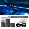 10/14/18 in 1 Led Car Ambient Lights 213 64 Color RGB Symphony Streamer Bluetooth Rainbow Acrylic Strips Atmosphere Lamp Kit 12V