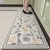 Thickened Kitchen Floor Mats Non-slip and Oil-proof Wipeable Non-washable Dirt-resistant Foot Mats Absorbent Silicone Mats