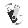 Флеш-накопитель USB с поворотным зажимом различной емкости в металлическом корпусе
