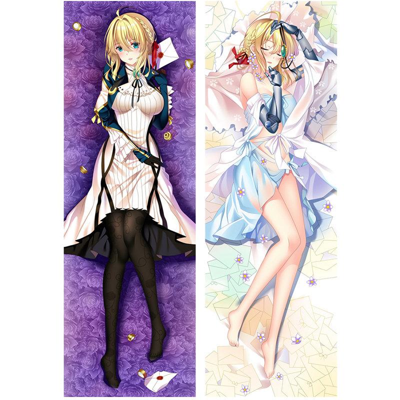 60x180 см аниме фиолетовый Evergarden Dakimakura чехол наволочки в натуральную величину наволочка для обнимания тела манга отаку