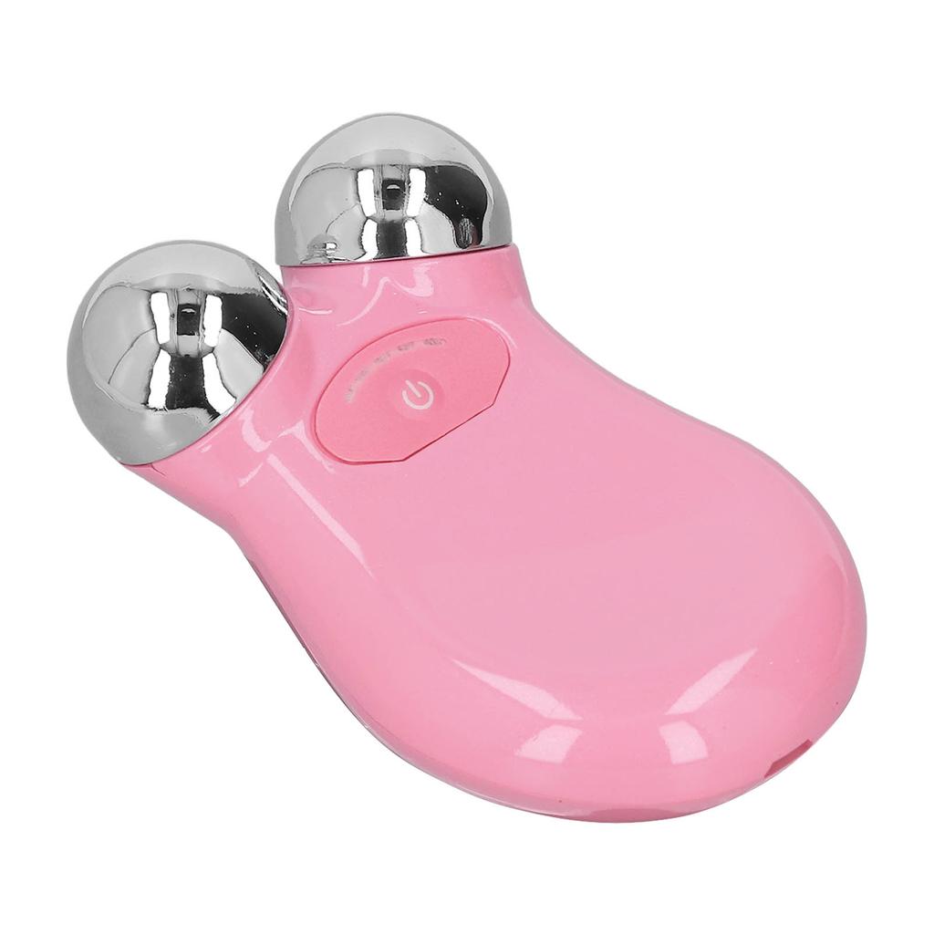 Аппарат для ухода за кожей лица Микротоковый Ручной Мини Портативный Подтягивающее кожу Массажное устройство Розовый