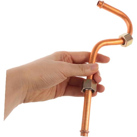 Air Compressor Parts Replacement Aluminum Exhaust Tubing Sturdy Versatile Air Compressor Tube