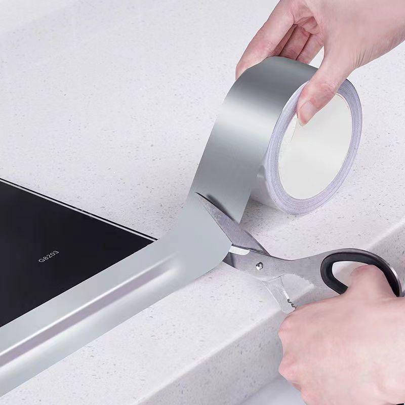 Высокотемпературная наклейка из алюминиевой фольги для столешниц кухонной плиты Водонепроницаемая наклейка для жиростойких раковин Самоклеящиеся наклейки на швы