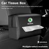 Автомобильная коробка для салфеток, сумка для хранения бумажных полотенец на солнцезащитный козырек, на спинку сиденья для Skoda Octavia Kodiaq Superb Fabia Kamiq Rapid Karoq Enyaq Scala