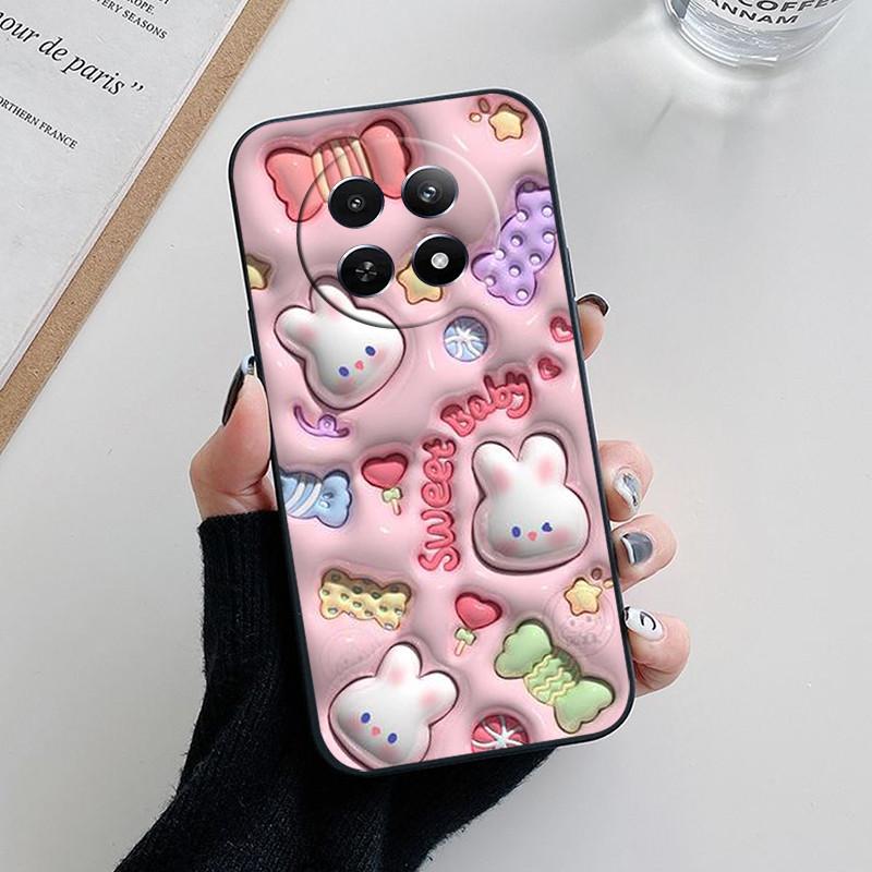 Для Realme 12 5G Чехол Обложка Realme12 Funda Coque Мягкий Модный Силиконовый Защитный Чехол для Камеры Телефона для Realme 12 5G